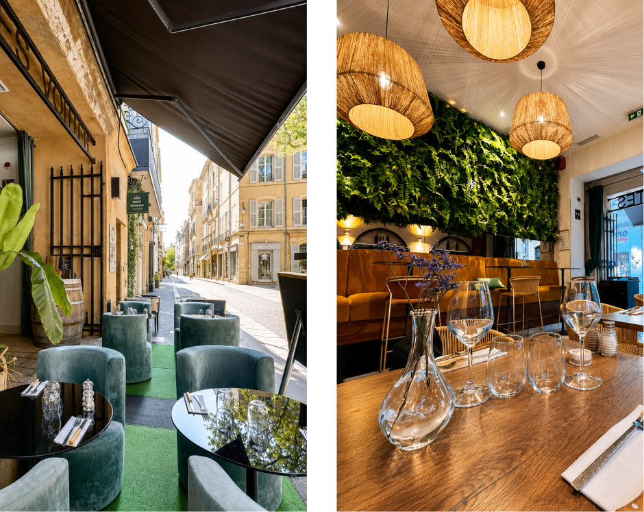 Le restaurant - Les Voûtes - restaurant AIX-EN-PROVENCE  - Restaurant Aix en Provence centre ville - Restaurant Théâtre de l Archevêché - Restaurant Cours Mirabeau - Restaurant rue d Italie